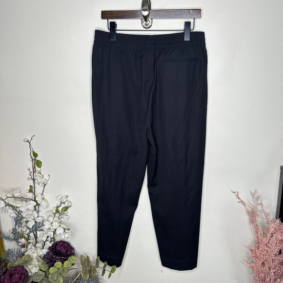 EVERLANE The Wool Easy Pant Tapered Pull On Black Sz 12 {3U19} - Picture 3 of 5